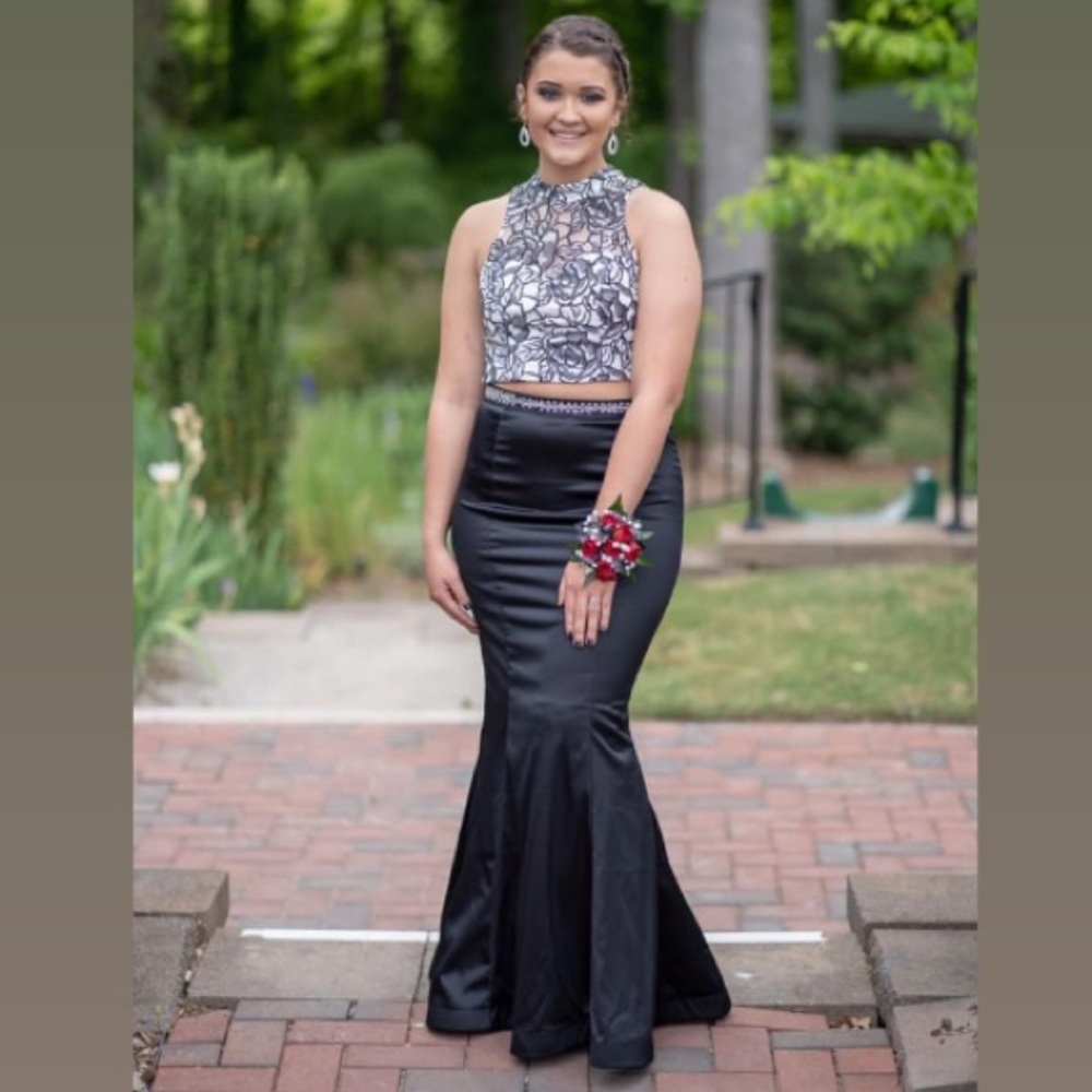 2 piece prom dress